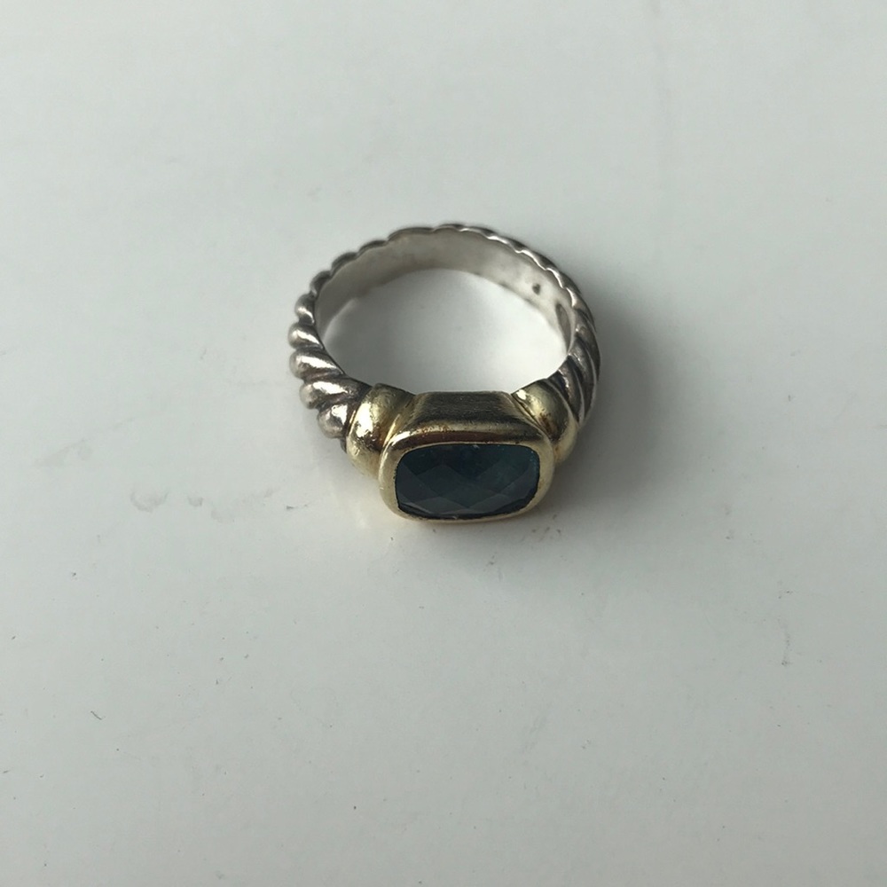 David Yurman Topaz Noblesse ring size 6.5 rt $695